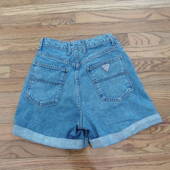 Vintage 80's GUESS? Denim Shorts - Picture 2 of 8